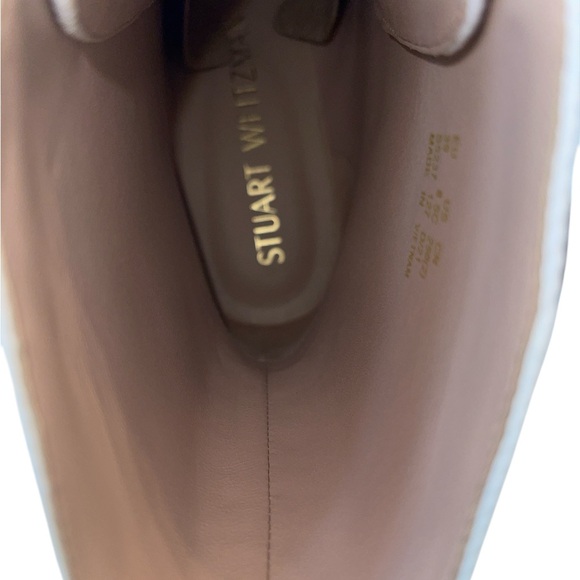 Stuart Weitzman Nisha White Lace-Up Boots Size 8.5 C NIB - Picture 13 of 17